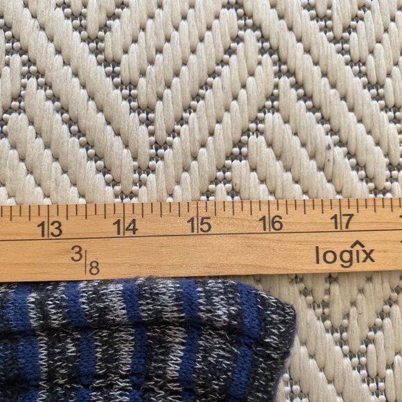 Anthropologie Sparrow Cotton Wool Striations Ponch Skirt S Indigo Blue Boho $138 - Picture 8 of 9